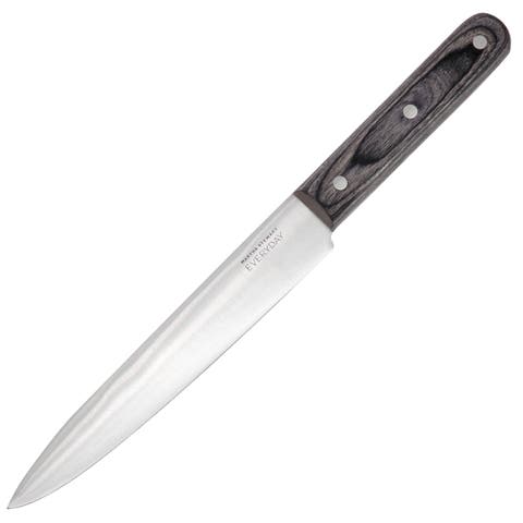 8 Inch Stainless Steel Slicer Knife with Wood Handle