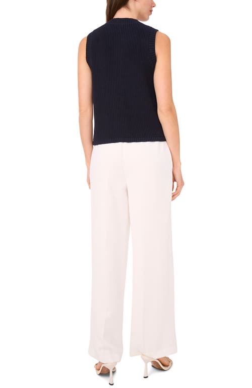 Halogen ® Sleeveless Cotton Cardigan In Blue