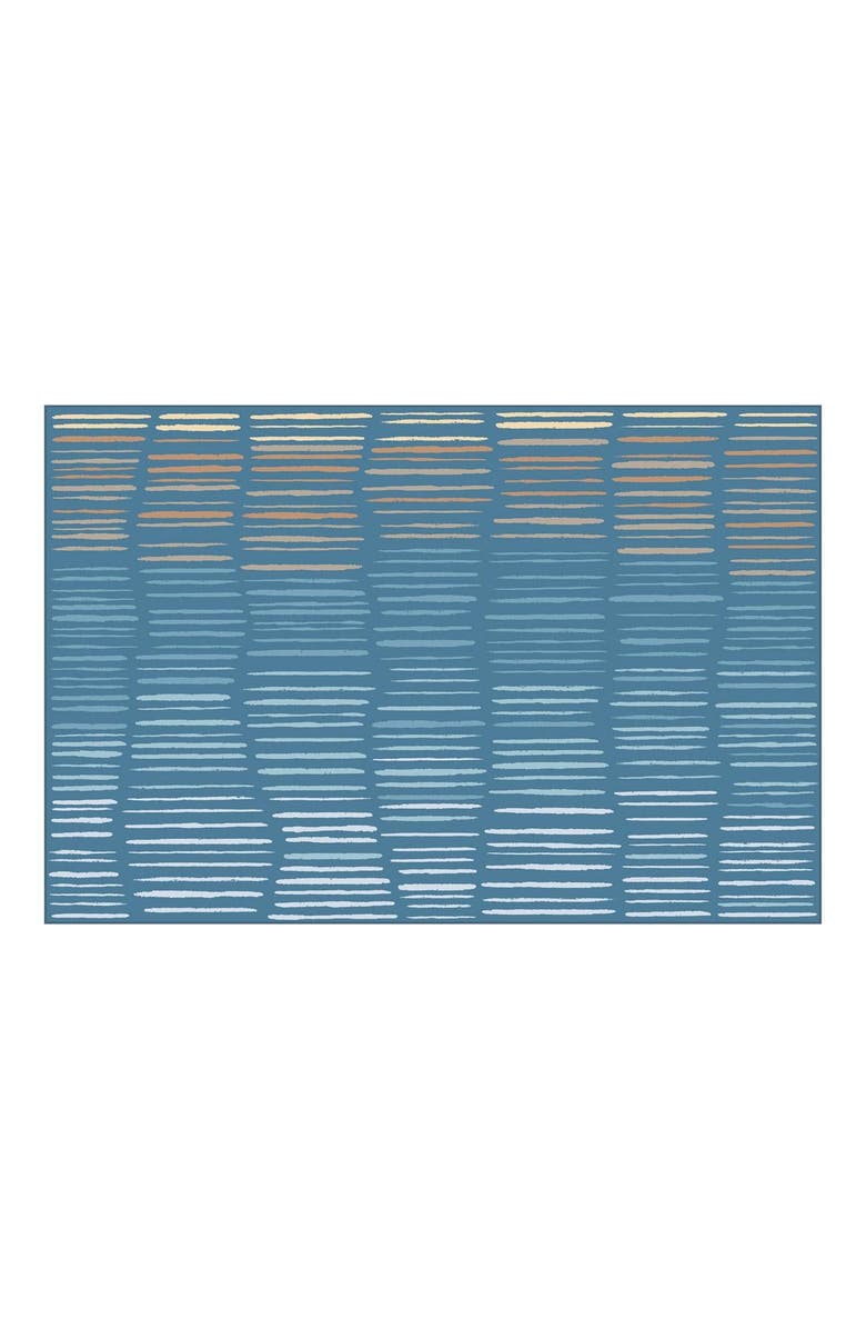 Kaplan Early Learning Company Horizon Carpet - Blue - 6' x 9' Rectangle, Main, color, Blue