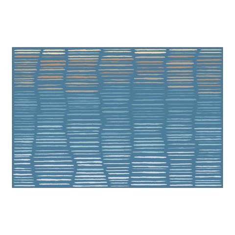 Horizon Carpet  - Blue - 6' x 9' Rectangle
