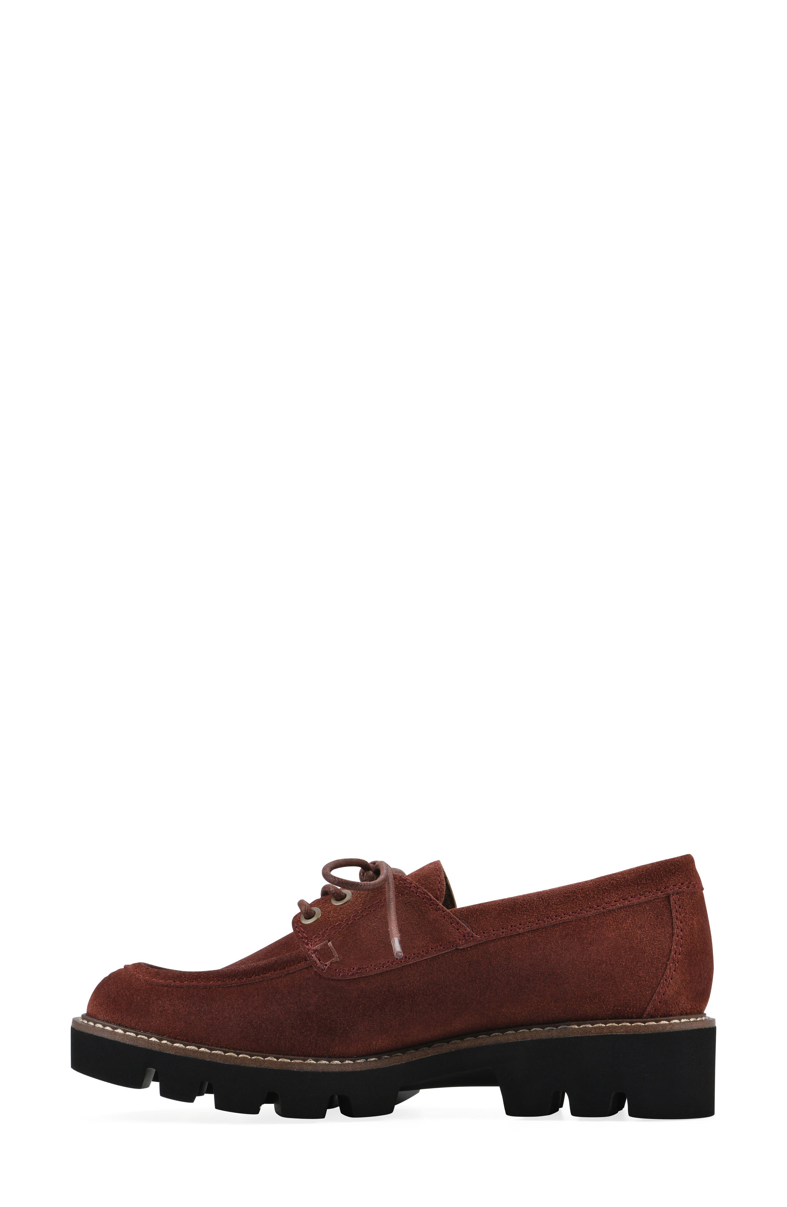 Gino Lug Sole Loafer - Wide Width Available, Alternate, color, RUST SUEDE