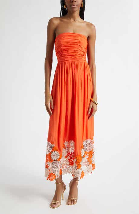 Milani Strapless Lace Detail Dress