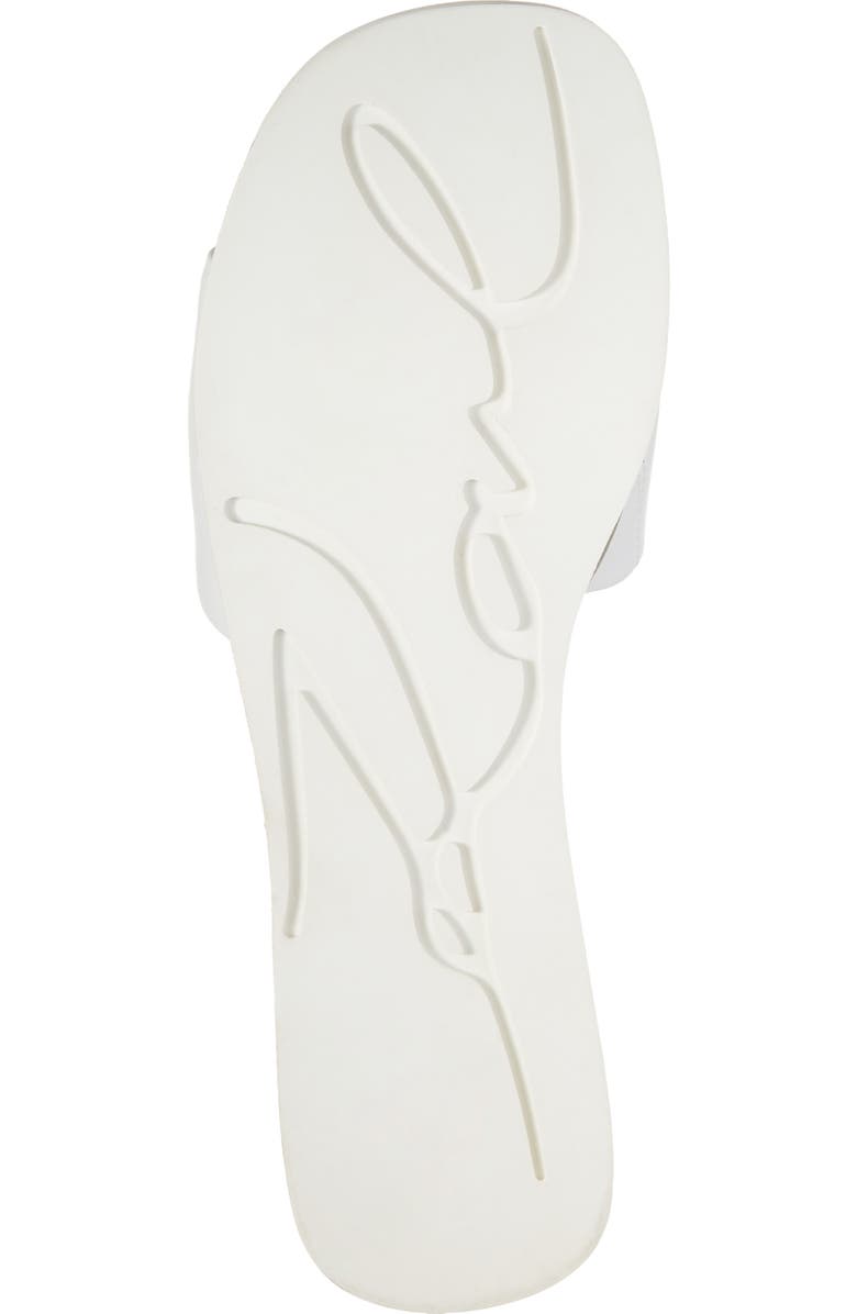 KARL LAGERFELD PARIS Jazelle Embellished Slide Sandal, Alternate, color, Bright White