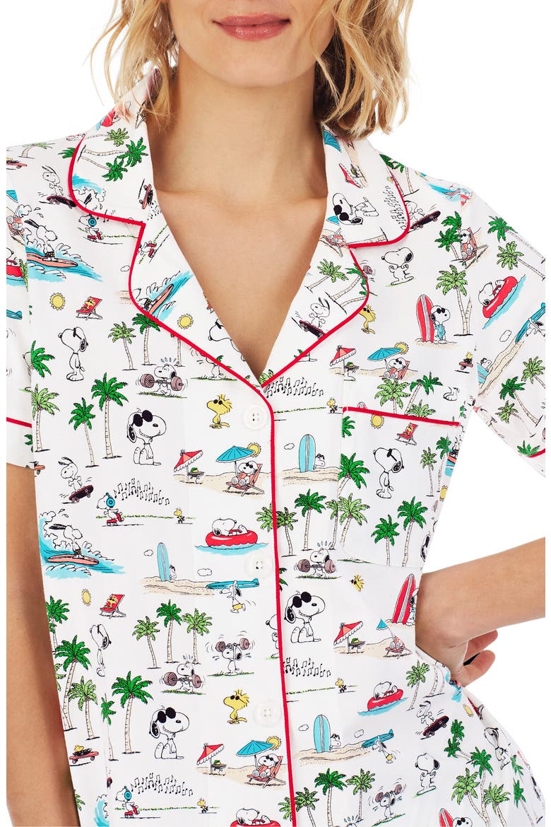 Peanuts® Short Pajamas, Alternate, color, SNOOPY VENICE BEACH