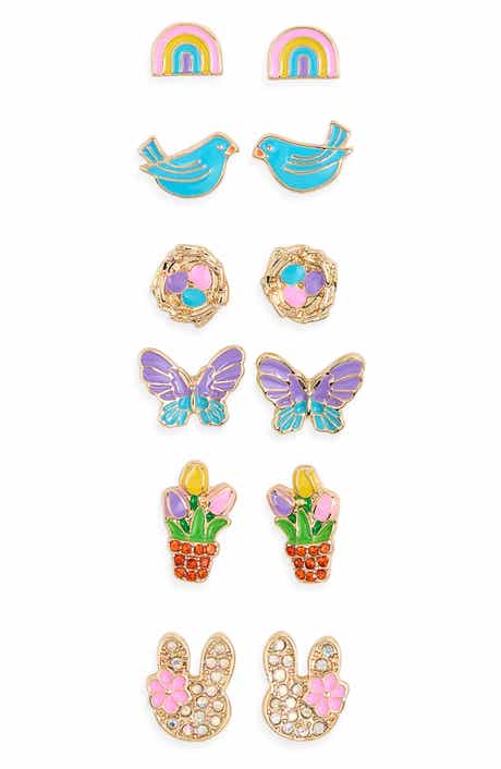 Leith Easter Butterfly 6-Pack Assorted Earrings