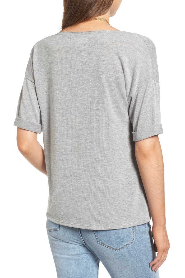 x Something Navy Easy Tee, Alternate, color, GREY HEATHER