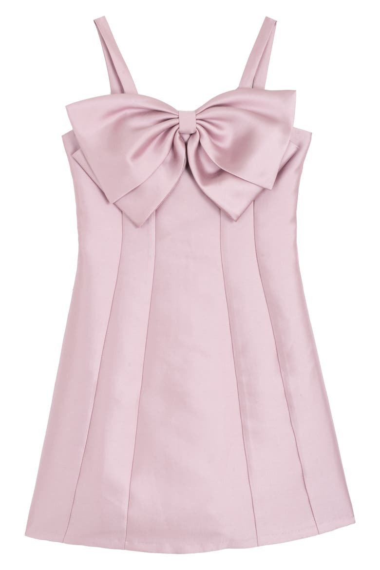 Kids' Bow Paneled Dress, Main, color, MAUVE