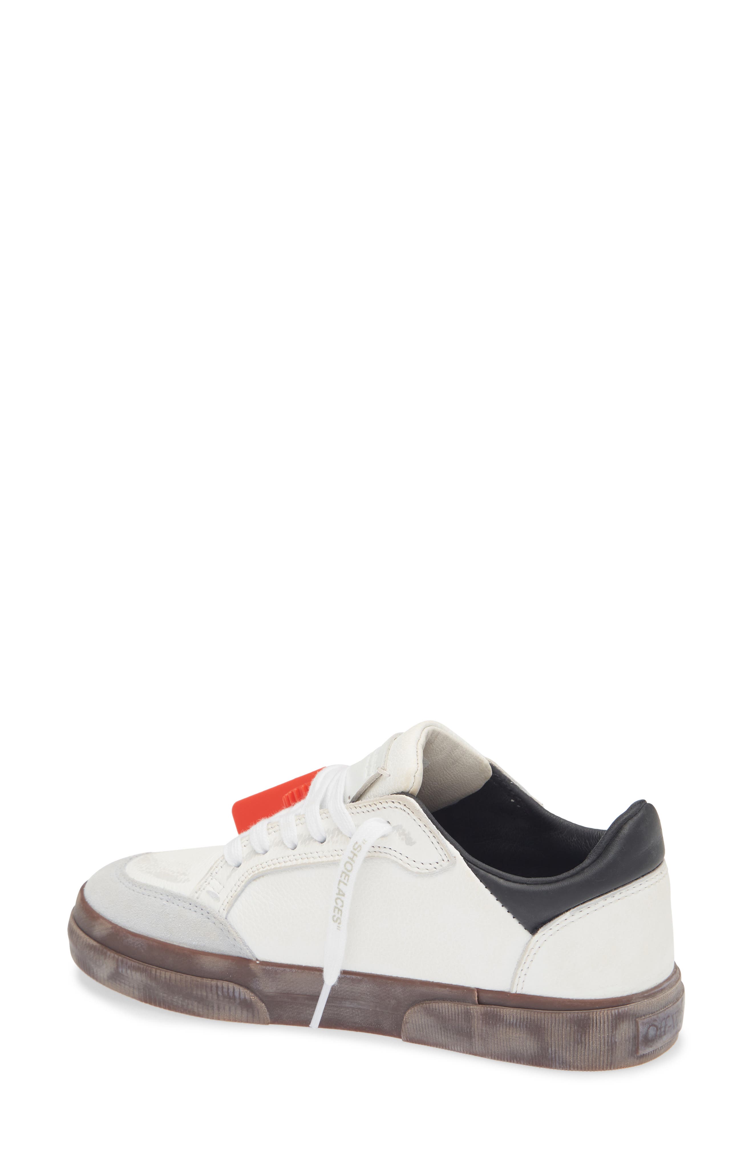 Off-White Low Vulcanized Vintage Sneaker, Alternate, color, Light Blue - Black