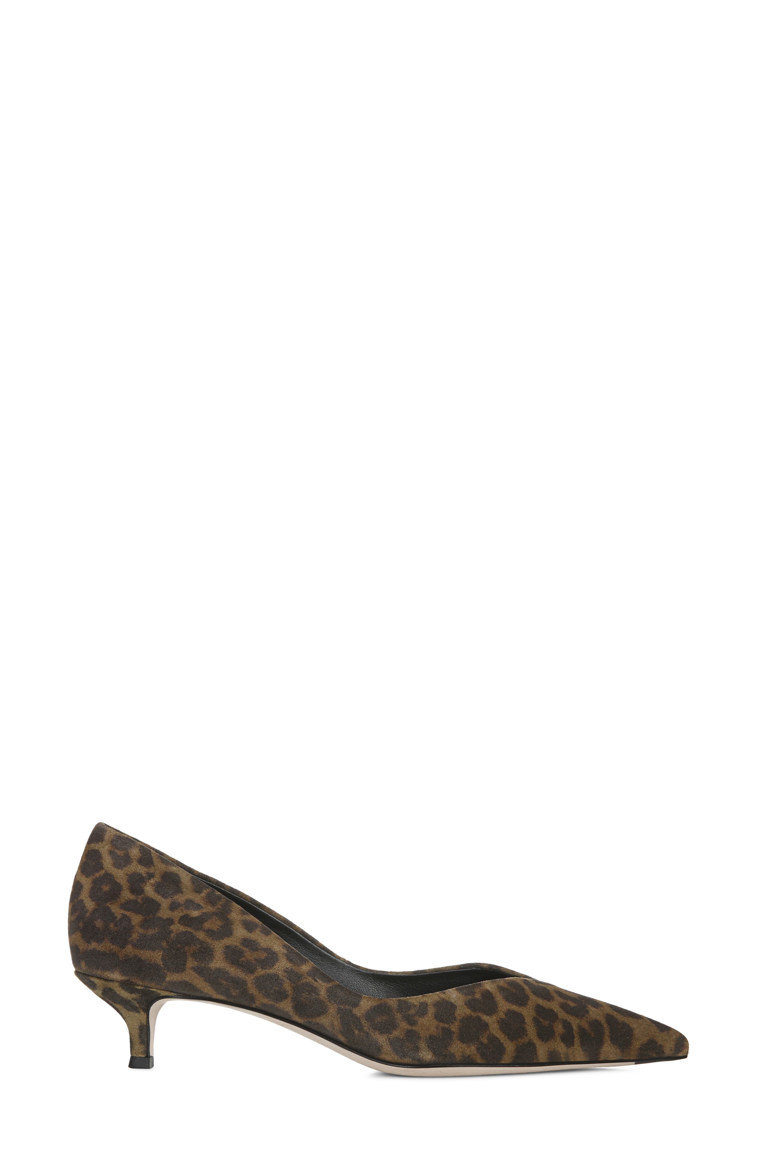 Fontaine Kitten Heel Pointed Toe Pump, Alternate, color, CAMEL