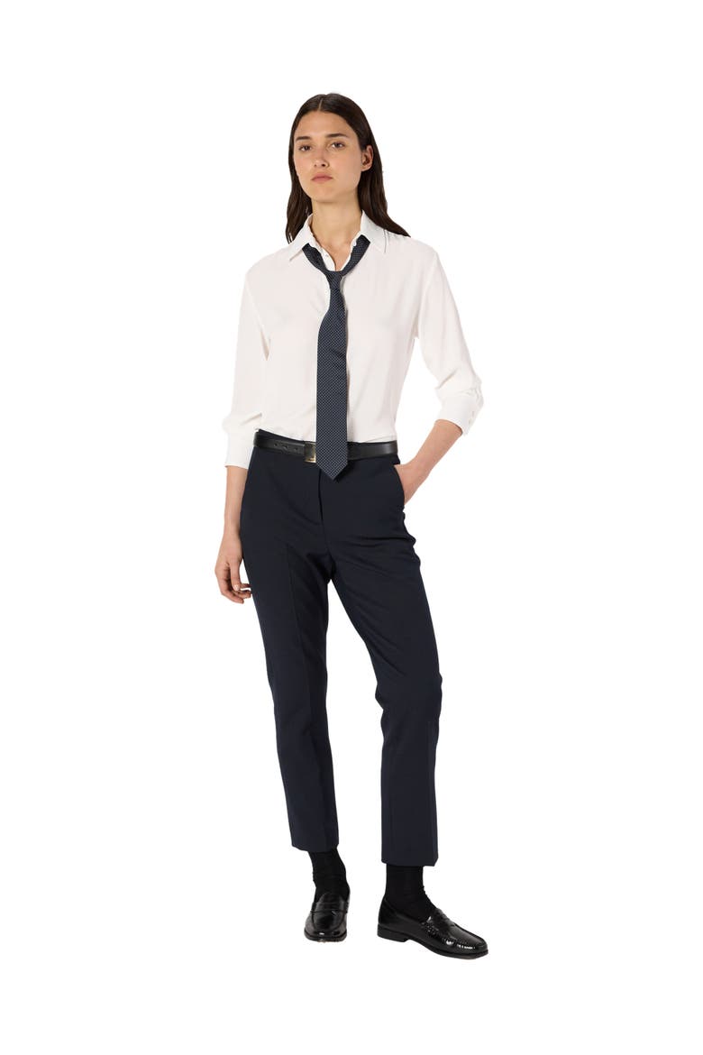 Celia Straight Suit Pants, Alternate, color, Navy Blue