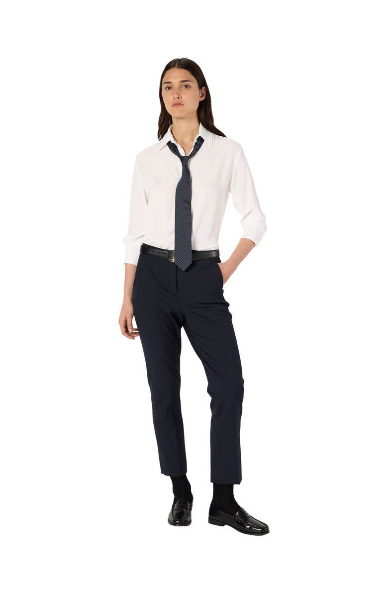 GERARD DAREL Celia Straight Suit Pants, Alternate, color, Navy Blue