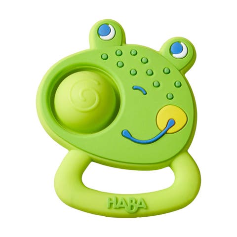 Popping Frog Silicone Teething & Clutching Toy