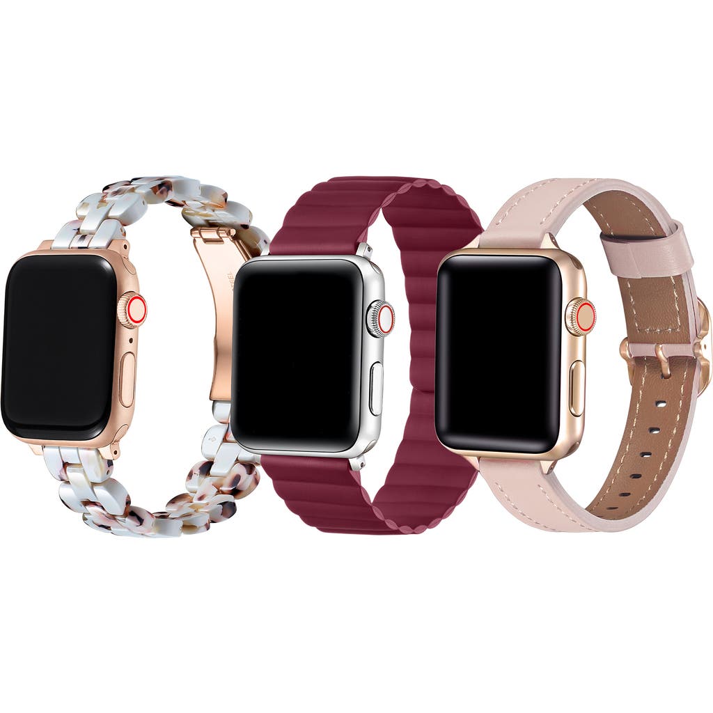 Posh Tech Assorted 3-Pack Apple Watch® Watchbands in Pink Assorted/multi at Nordstrom
