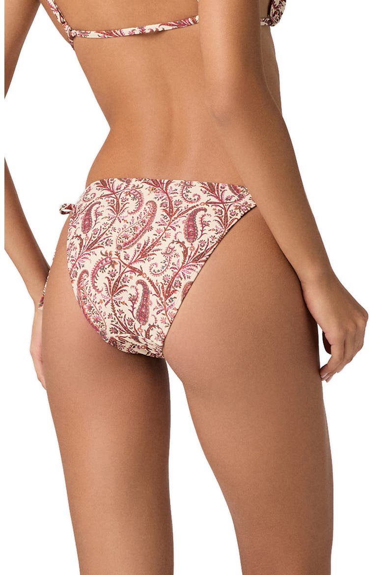 Camille Side Tie Bikini Bottoms, Alternate, color, CREAM MULTI
