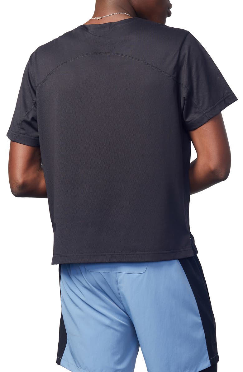 MAGNLENS Cirrus Quarter Zip Workout Zen Mesh T-Shirt, Alternate, color, 