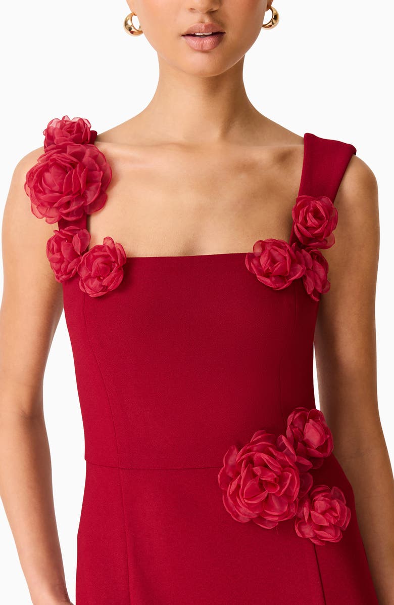 Elliatt Evanora High-Low Gown, Alternate, color, Berry