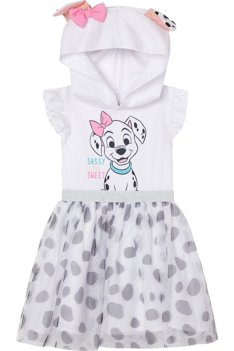 101 Dalmatians Penny Cosplay Hooded Dress, Main, color, Penny White Black