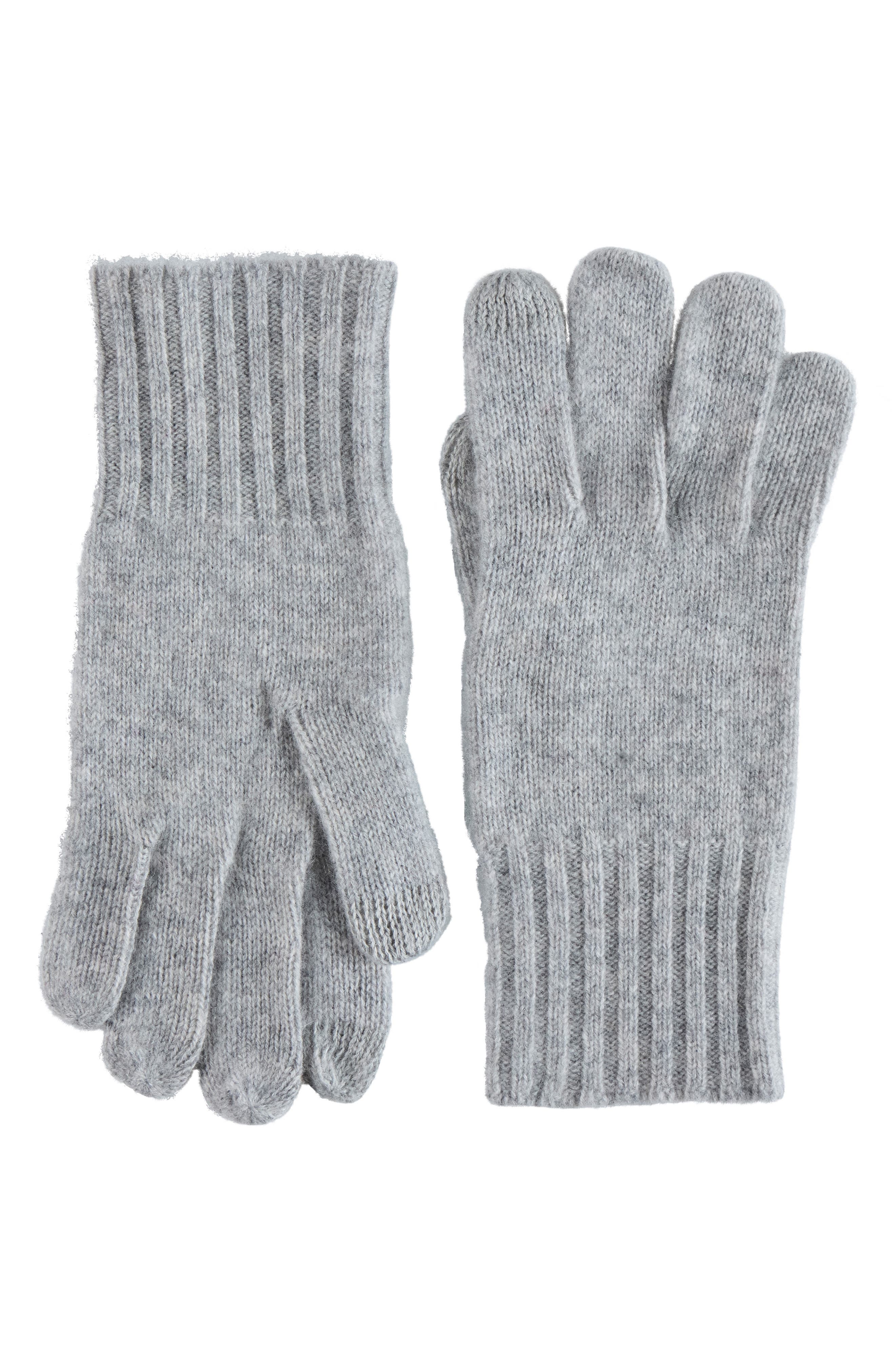 Amicale Cashmere Rib Knit Gloves