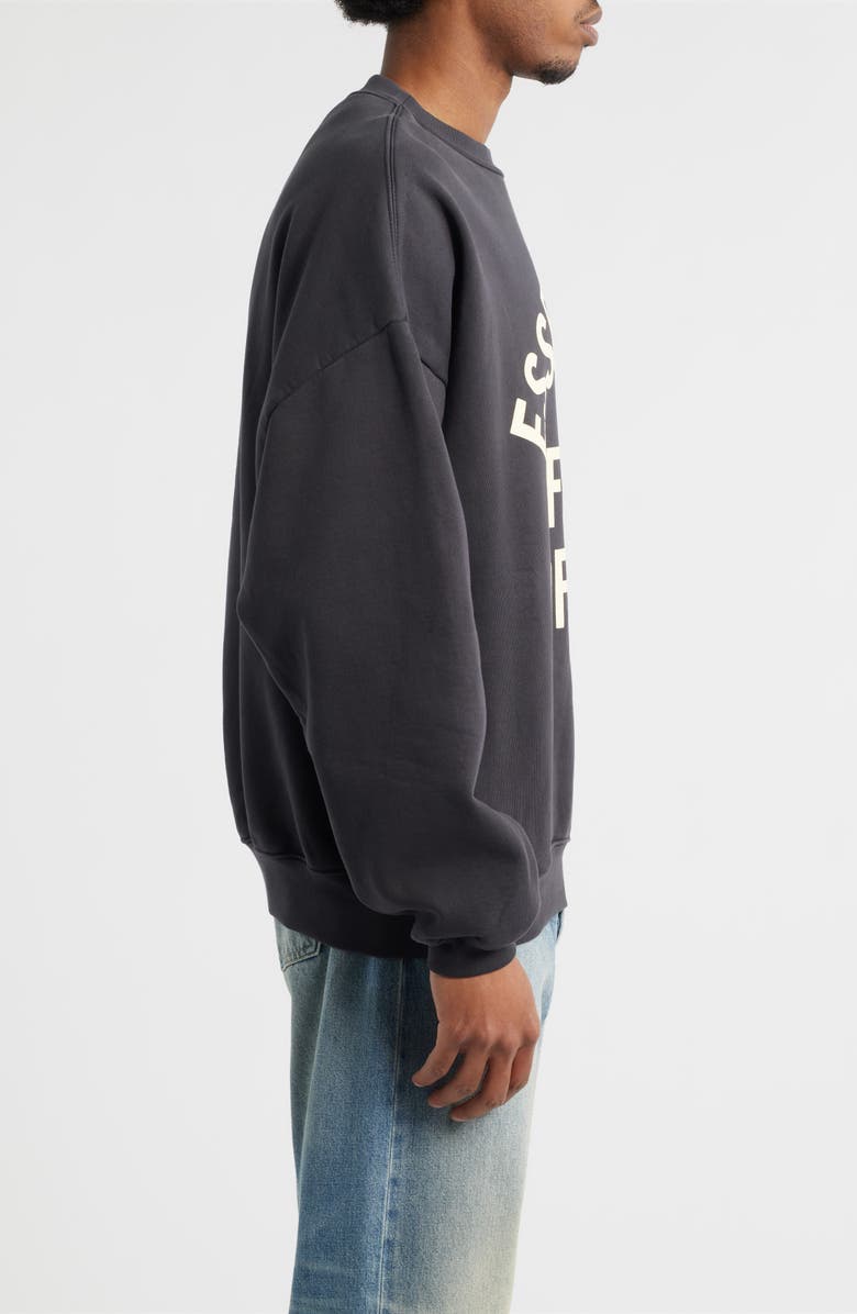 Fear of God Essentials Campus '90s Fleece Logo Graphic Sweatshirt, Alternate, color, 