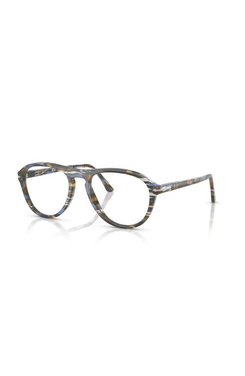 Persol 55mm Pilot Optical Glasses In Black