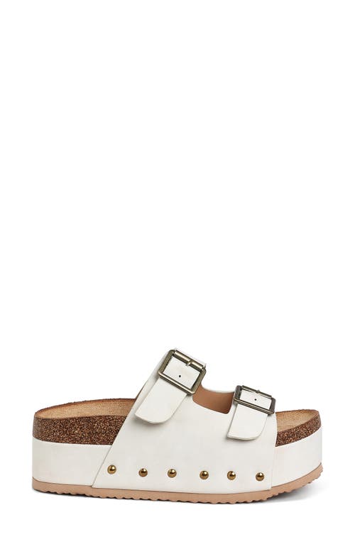 London Rag Impala Stud Platform Sandal In White