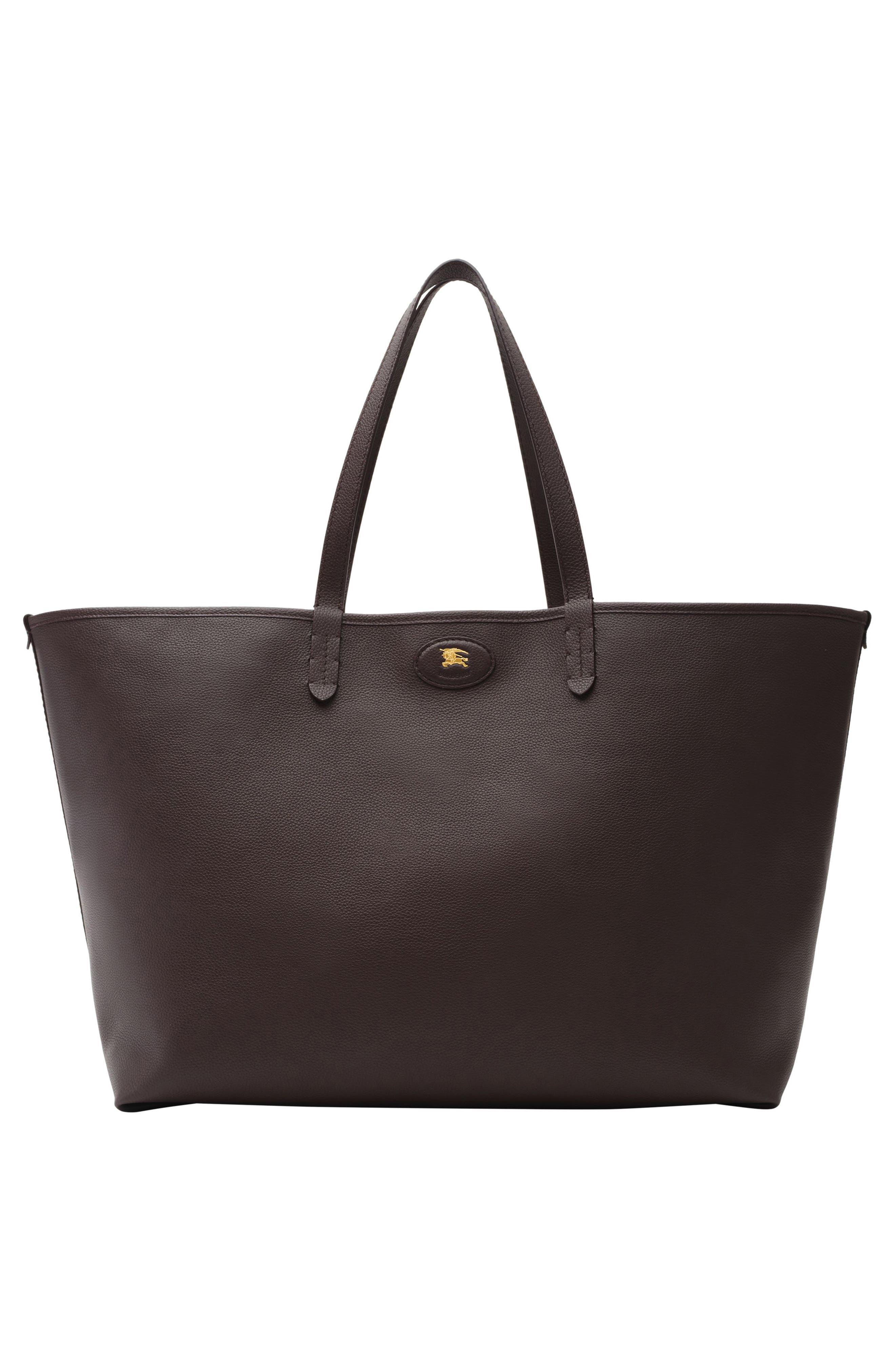 Burberry Large Reversible East/West Tote, Alternate, color, Sand/ Peat