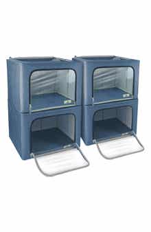 SORBUS 4-Pack Jumbo Foldable Storage Boxes