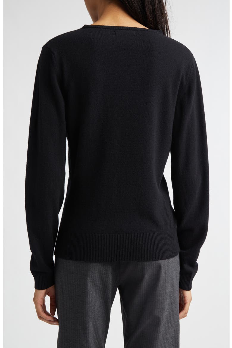 Donalti Extrafine Merino Wool Cardigan, Alternate, color, BLACK