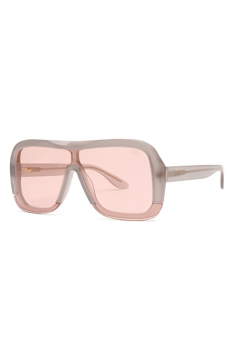 DEZI Afters Shield Sunglasses, Alternate, color, Gray / Warm Copper Brown