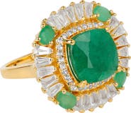 YS GEMS Green Beryl Cocktail Ring
