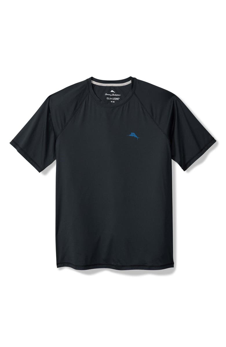 Tommy Bahama Chill Time Surf IslandZone<sup>®</sup> Rashguard, Main, color, Jet Black