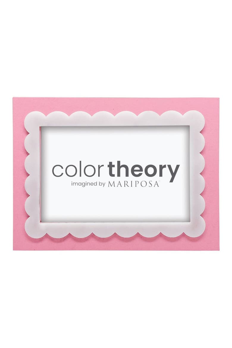 Pink Scallop 4 x 6-Inch Picture Frame, Alternate, color, PINK