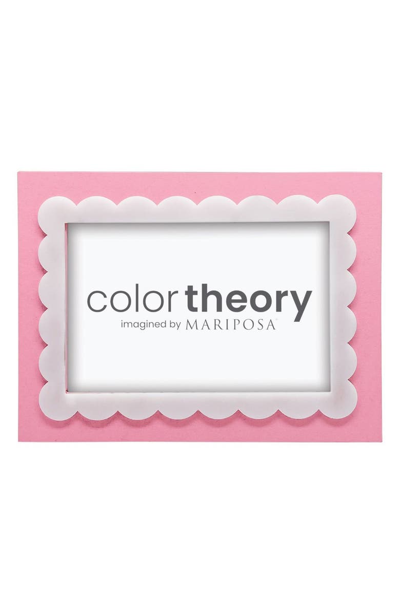 Mariposa Pink Scallop 4 x 6-Inch Picture Frame, Alternate, color, Pink