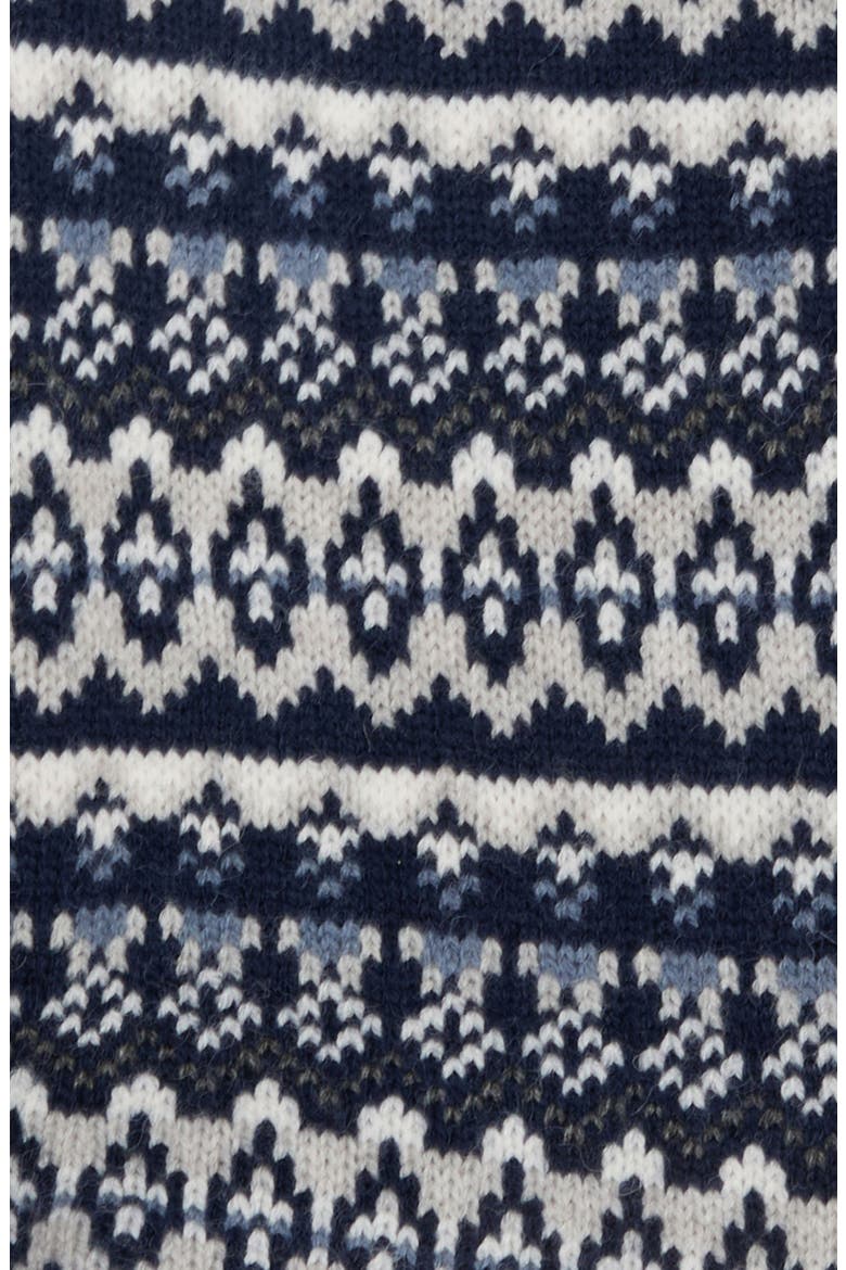 Marlow Fair Isle Dog Sweater, Alternate, color, NAVY