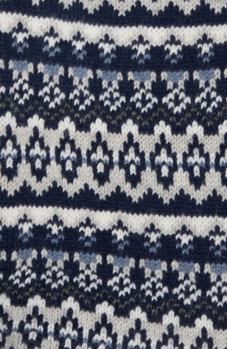 Barbour Marlow Fair Isle Dog Sweater, Alternate, color, Navy