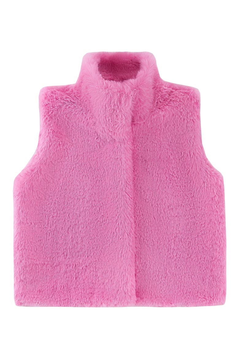 Kids' Stella Faux Fur Vest, Main, color, PINK