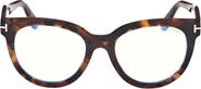TOM FORD 52mm Butterfly Blue Light Blocking Glasses
