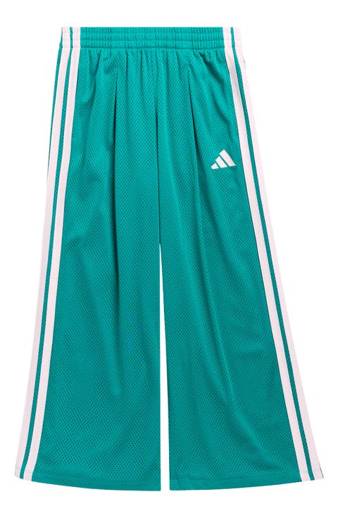 Kids' Front Pleat Wide Leg Mesh Active Pants