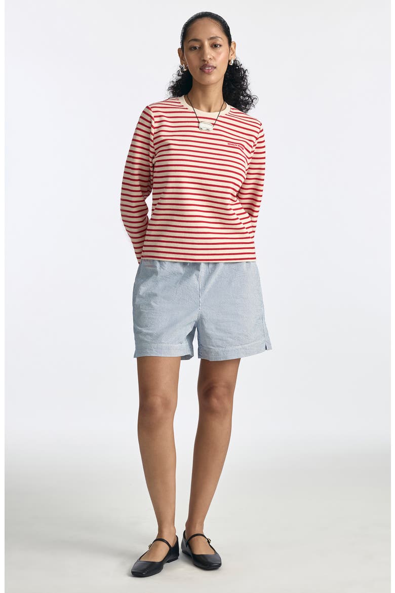 Goji Long Sleeve T-Shirt, Alternate, color, GOJI BERRY STRIPE