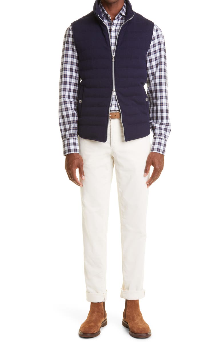 Brunello Cucinelli Cashmere Knit Down Vest, Alternate, color,