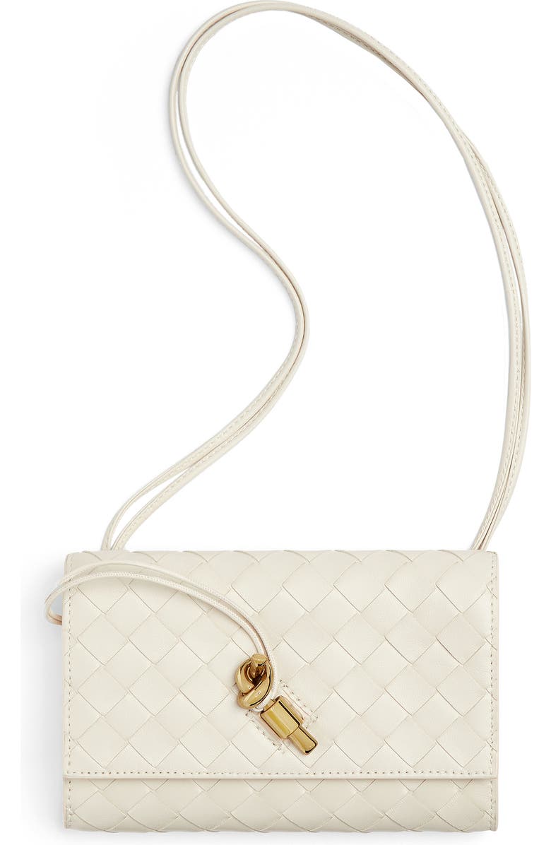 Bottega Veneta Andiamo Intrecciato Leather Slim Shoulder Bag, Main, color,