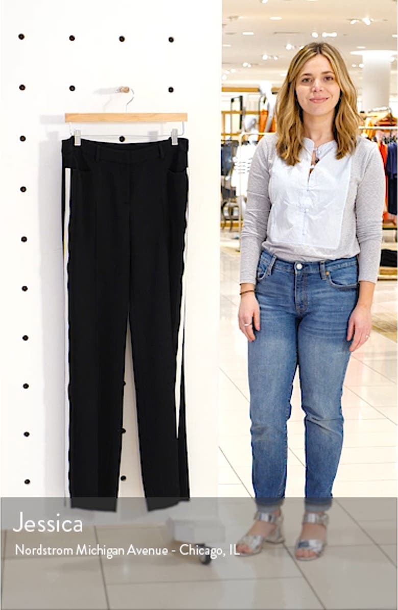 Mikka Side Stripe Wool Pants, sales video thumbnail