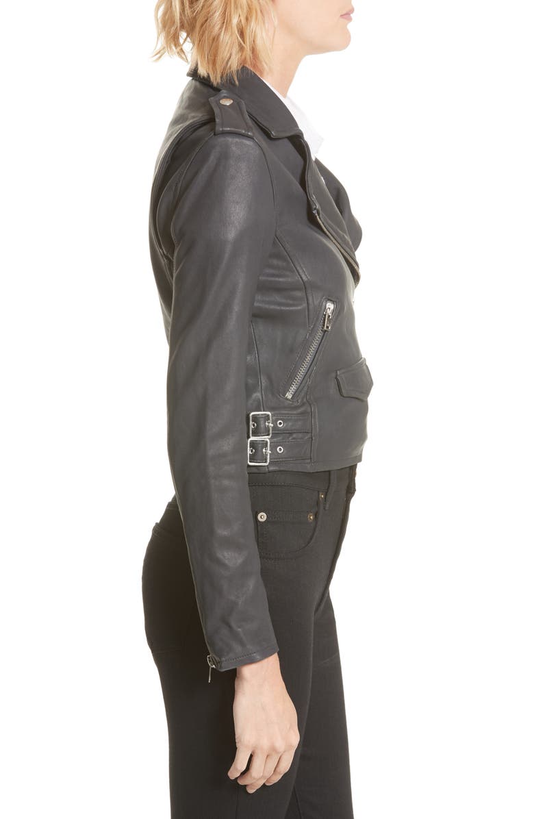 IRO 'Ashville' Lambskin Leather Moto Jacket, Alternate, color,