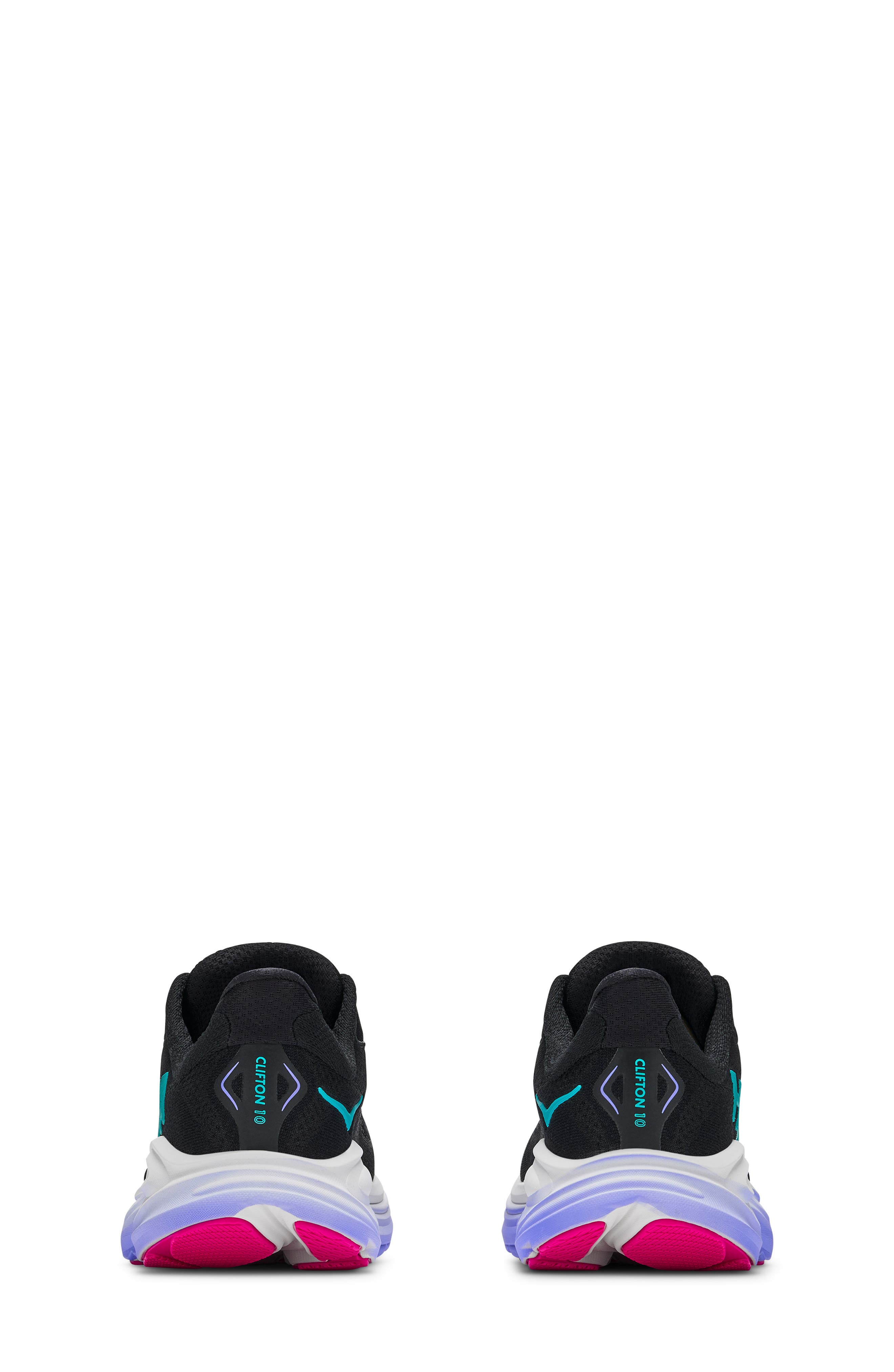 Kids' Clifton 10 Running Sneaker, Alternate, color, BLACK / CARBON BLACK