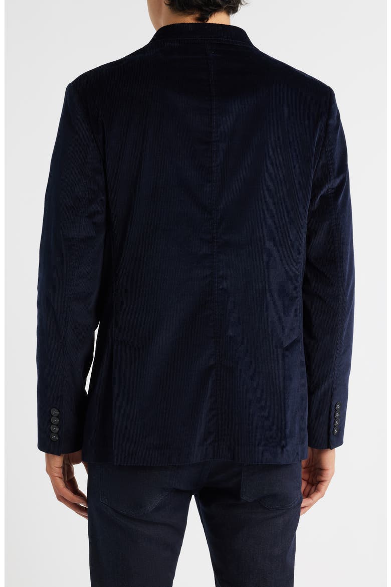 Alfi Stretch Corduroy Sport Coat, Alternate, color, NAVY