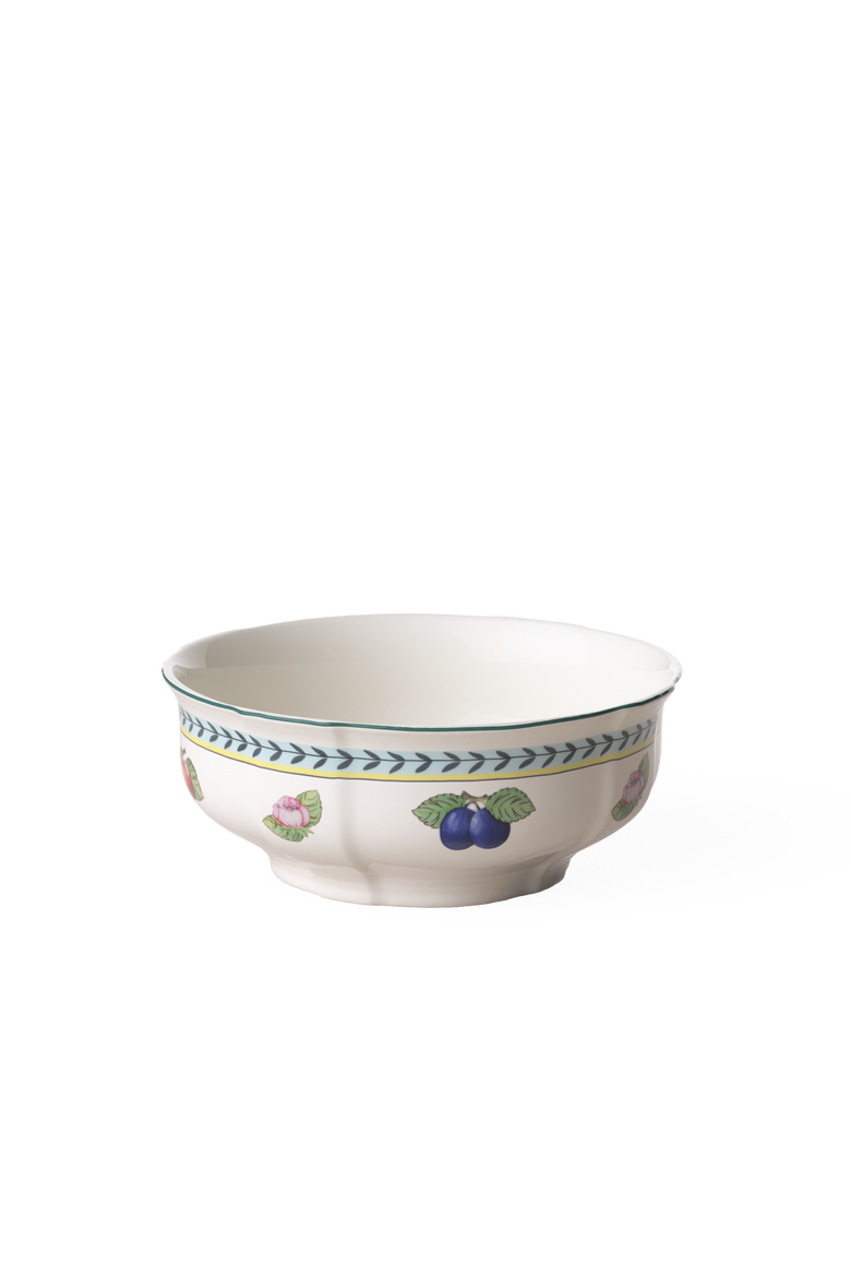 French Garden Fleurence Round Bowl, Main, color, white