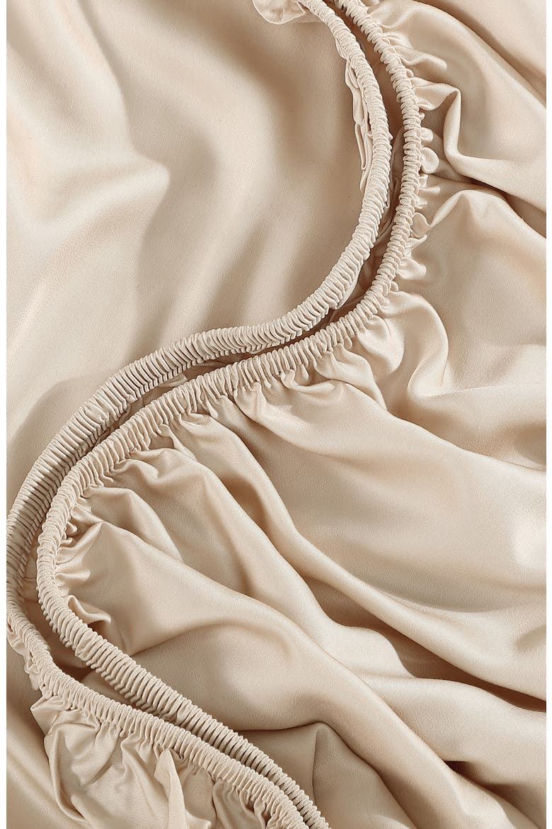 Viscose Fitted Sheet, Alternate, color, BLUSH