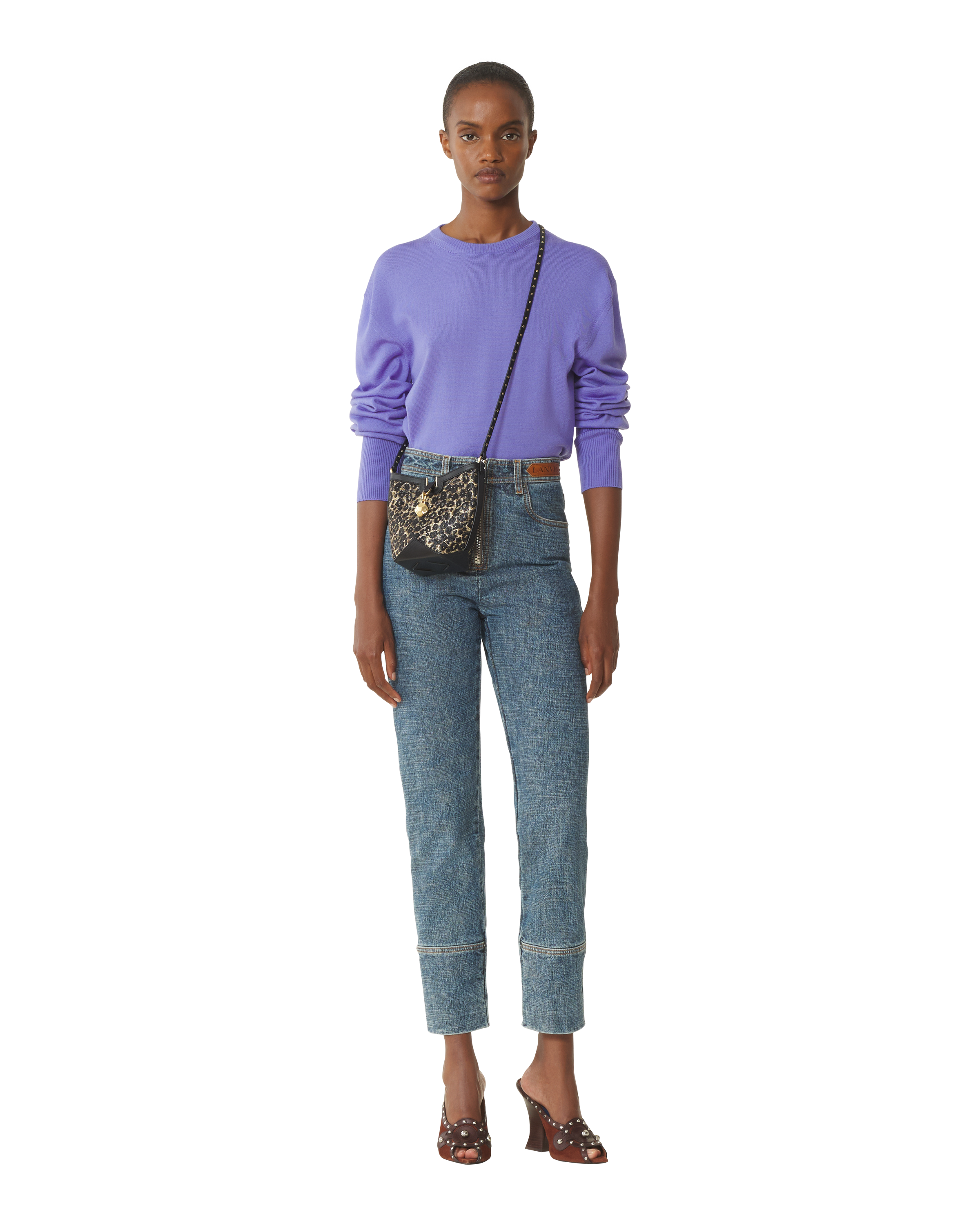 Lanvin Catch By Lanvin Small Raffia Bucket Bag, Alternate, color, Beige