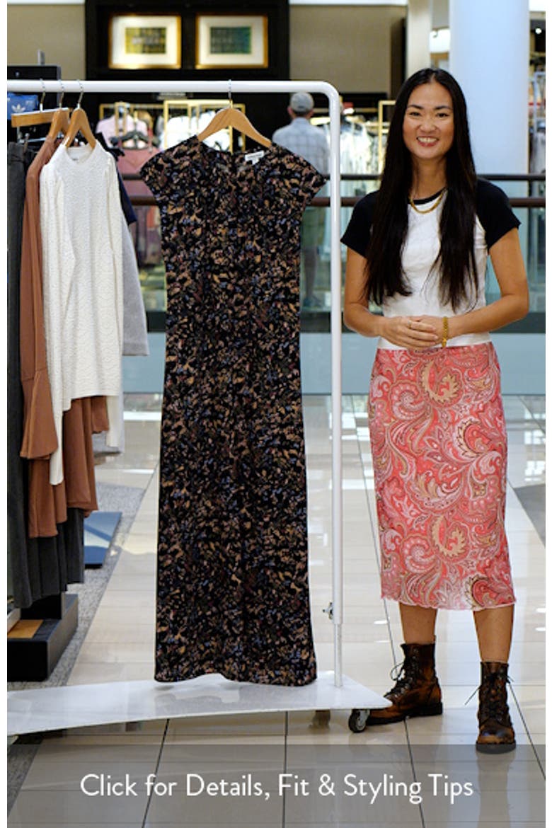 Shirred Cap Sleeve Maxi Dress video