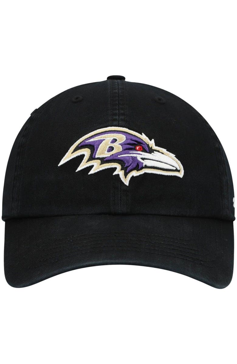 '47 Men's '47 Black Baltimore Ravens Franchise Logo Fitted Hat, Alternate, color, 